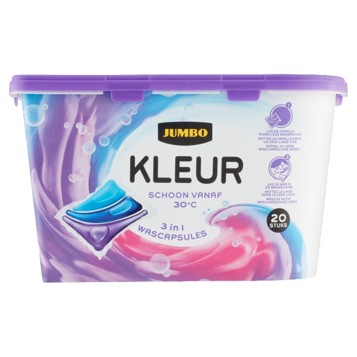 Jumbo Kleur 3 in 1 Wascapsules 20 Wasbeurten