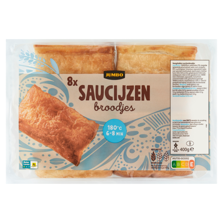 Jumbo - Saucijzenbroodjes - 8 Stuks