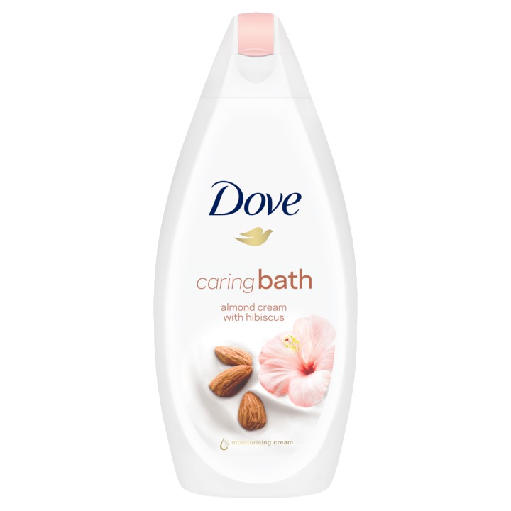 Dove Caring Bath Badcr&amp;egrave;me Amandelmelk &amp;amp; Hibiscus 450ml