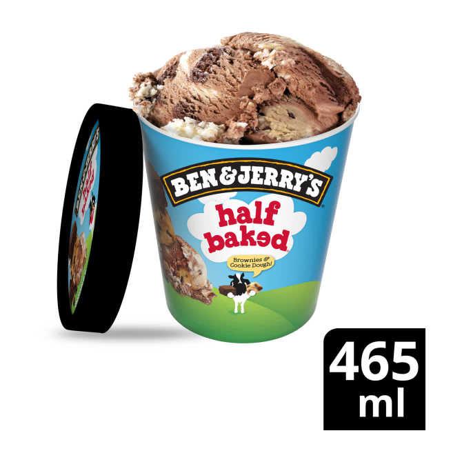 Ben &amp; Jerry&#039;s Ijs classic half baked dessert