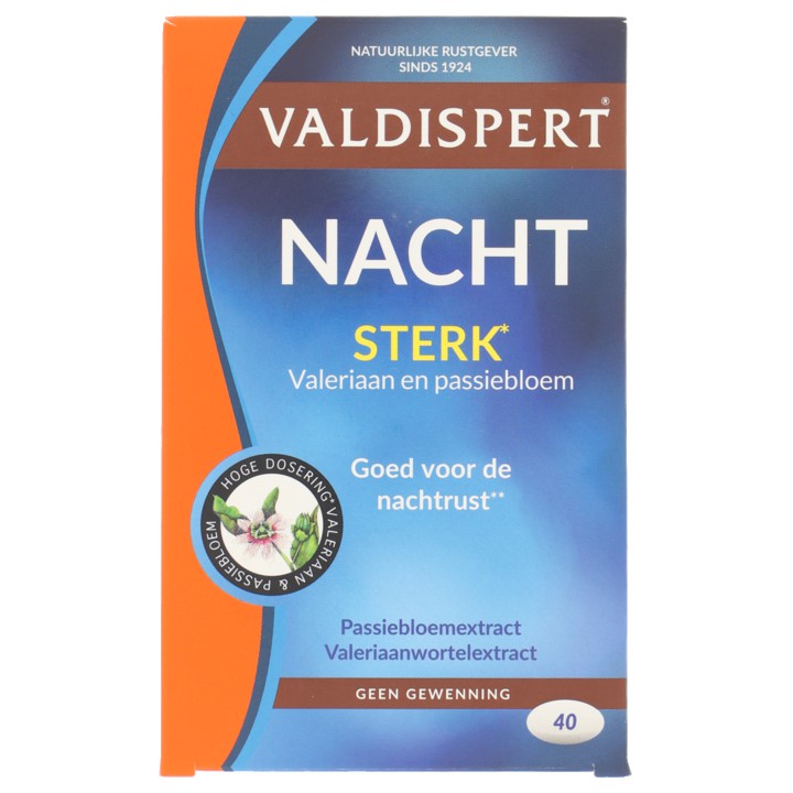 Valdispert Nacht Extra Sterk tabletten voor de nachtrust, 40 stuks