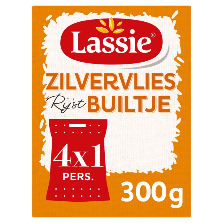 Lassie Builtjes Zilvervliesrijst 300g