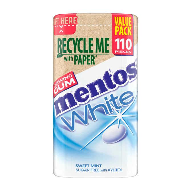 Mentos White Chewing gum sweet mint voordeelverpakking