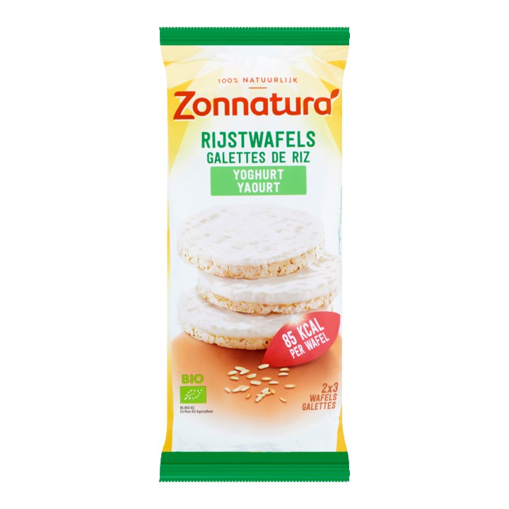 Zonnatura Rijstwafels Yoghurt 6 Stuks 100g