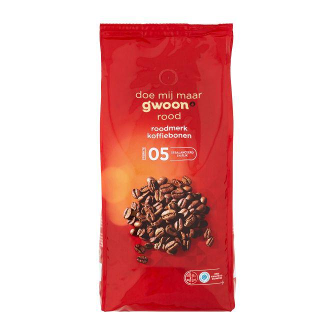 g&#039;woon Koffiebonen rood