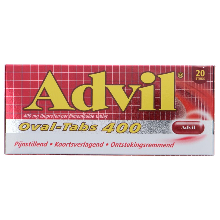 Advil Reliva Forte Oval-Tabs pijnstiller 400 mg, 20 stuks