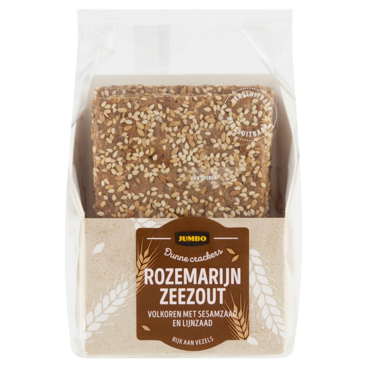 Jumbo Dunne Crackers Rozemarijn Zeezout 175g