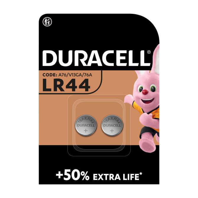 Duracell LR44 alkaline knoopcelbatterij