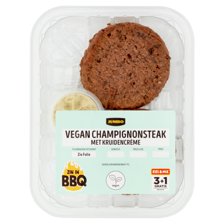 Jumbo Vegan Champignonsteak met Kruidencr&amp;egrave;me 220g