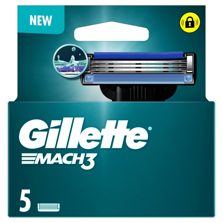 Gillette Mach3, 5 Navulmesjes Voor Mannen