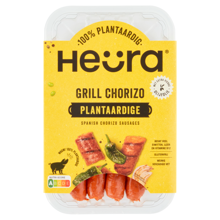 He&amp;uuml;ra Grill Chorizo Plantaardige Spanish Chorizo Sausages 216g