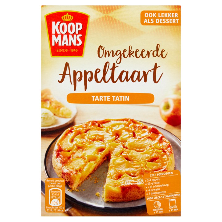 Koopmans Omgekeerde appeltaart tarte tatin