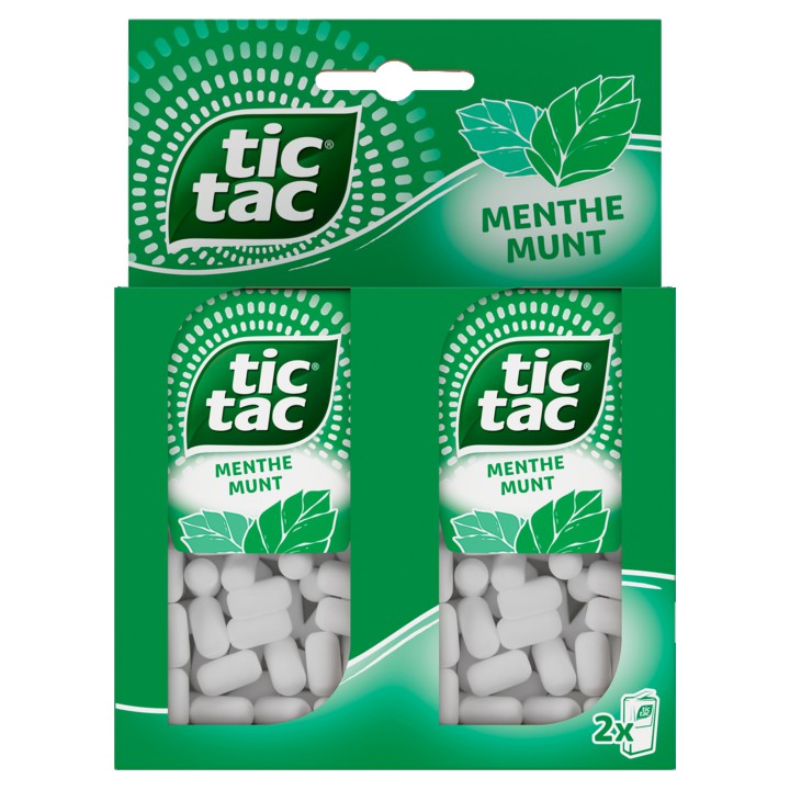 Tic Tac Pepermuntpastilles 2 x 49g