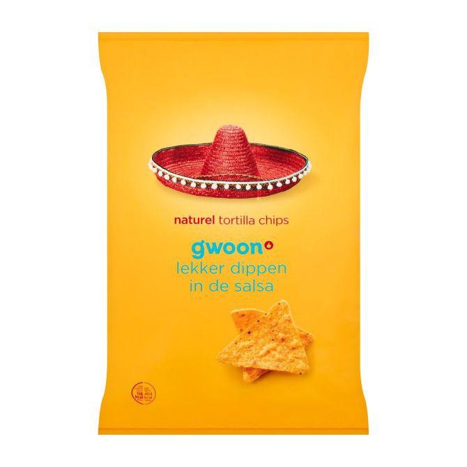 g&#039;woon Tortilla chips naturel