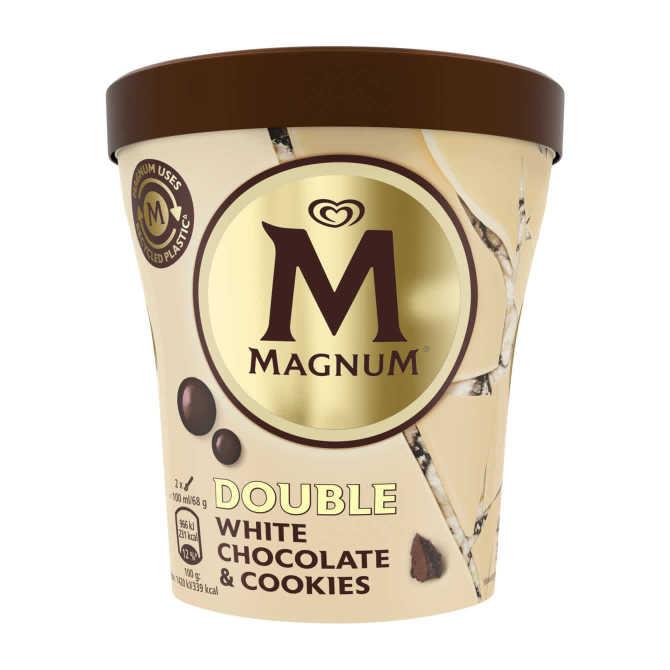 Magnum Pint ijs double white chocolate &amp; cookies