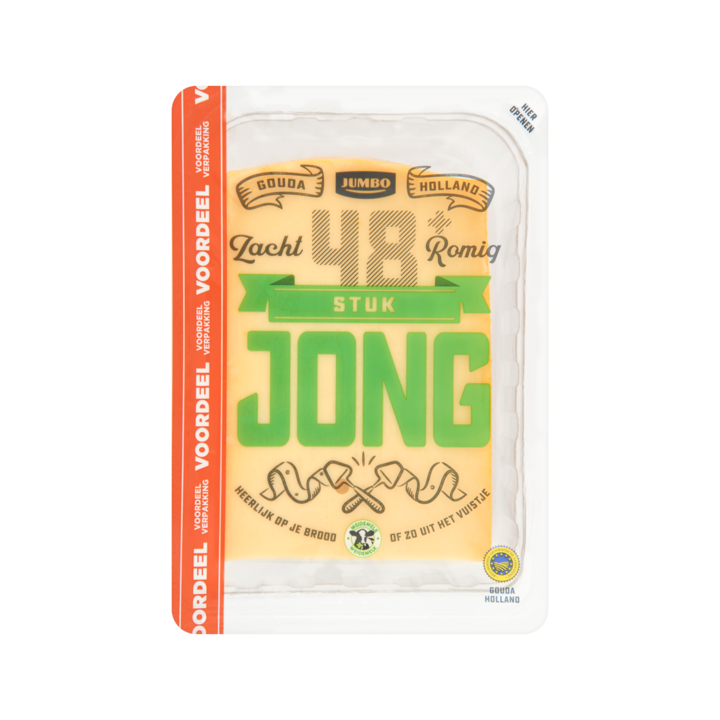 Jumbo Jonge Kaas 48+ Stuk 960 g - Voordeelverpakking