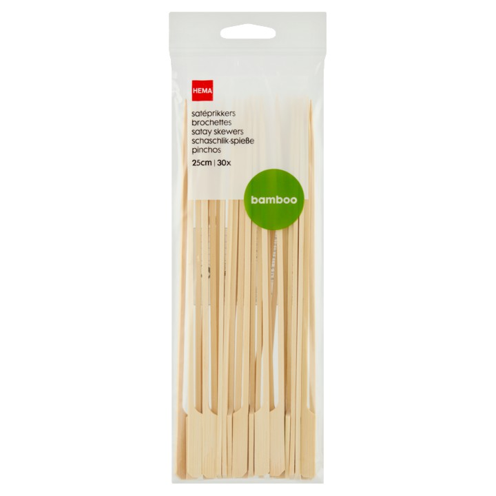 HEMA Sat&amp;eacute;prikkers Bamboo 30 Stuks