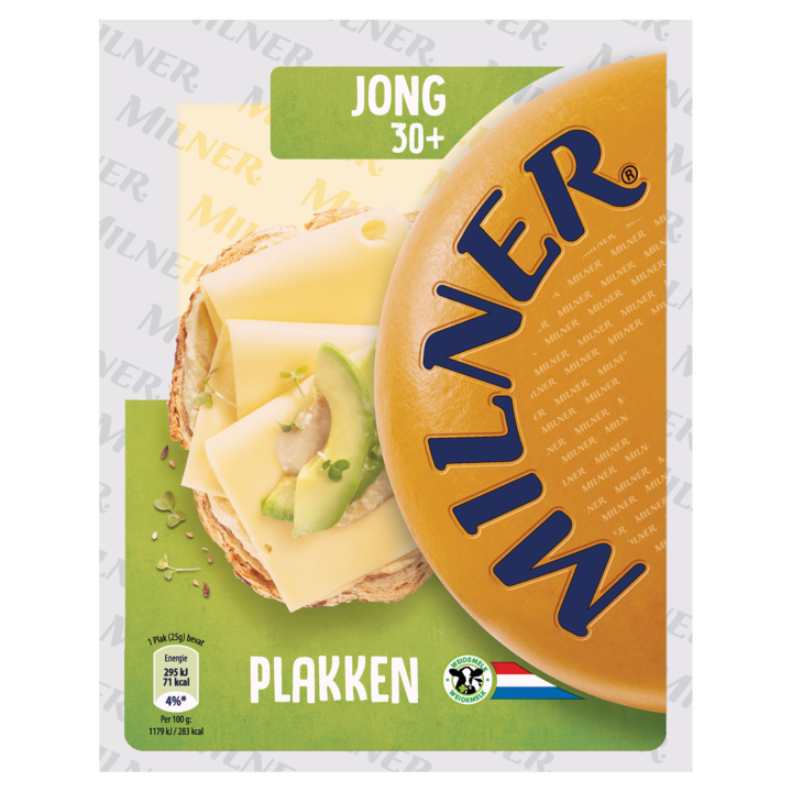 Milner 30+ Jong Kaas Plakken 175g