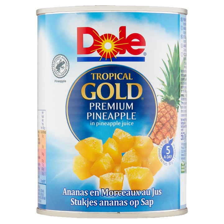 Dole Tropical Gold Premium Pineapple in Pineapple Juice 567g