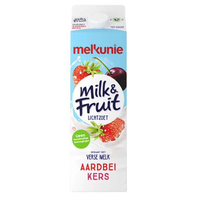 Melkunie Milk &amp; fruit aardbei kers