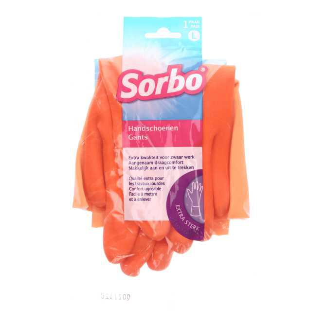 Sorbo Huishoudhandschoenen oranje L