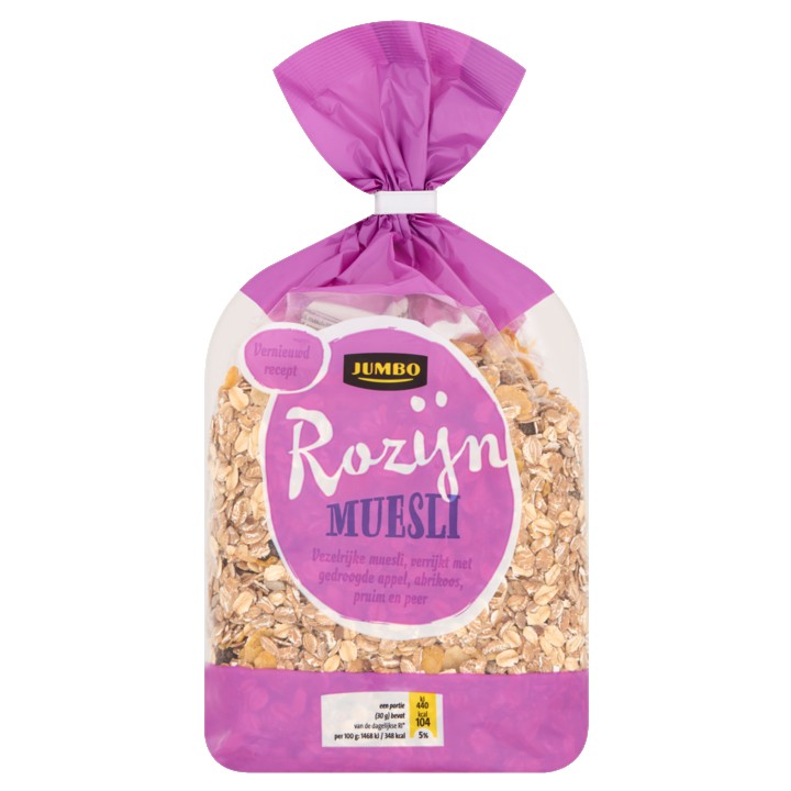 Jumbo Rozijnen Muesli 750g