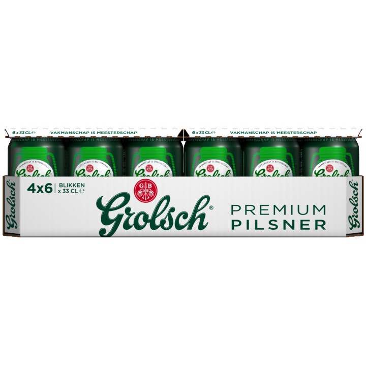 Grolsch - Pils - Blik - 4 x 6 x 330ml