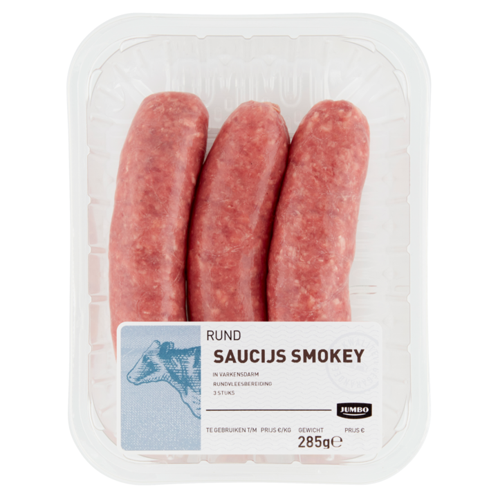 Jumbo Rundersaucijs Smokey 3 Stuks