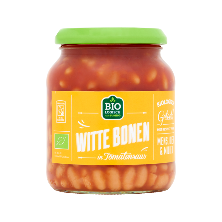 Jumbo Witte Bonen in Tomatensaus Biologisch 360g