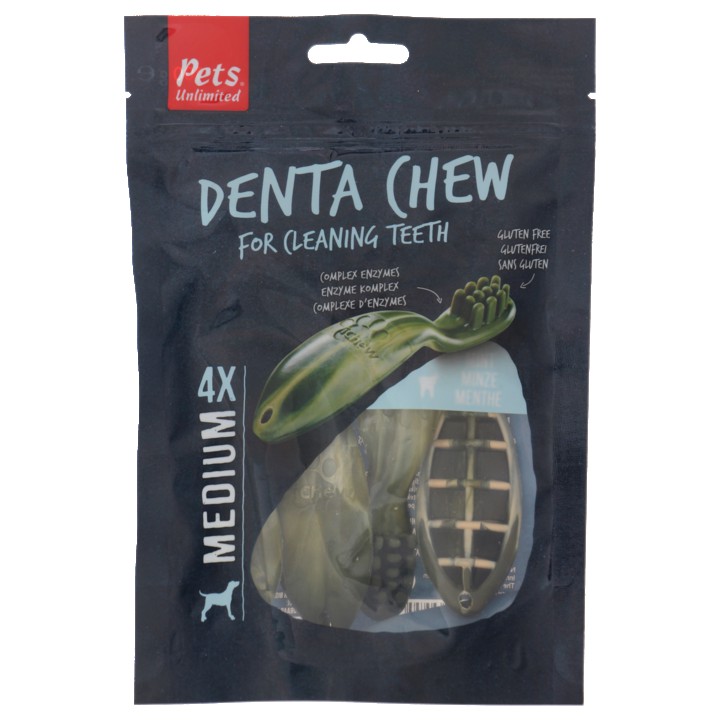 Pet&amp;#x27;s Unlimited Denta Chew Medium 100Gr