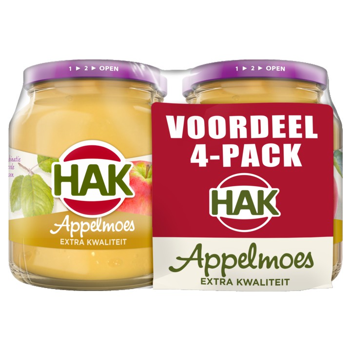Hak Appelmoes Voordeel Pack 4 x 355g