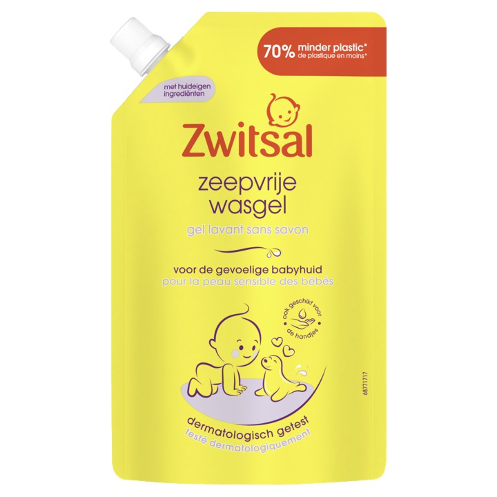 Zwitsal Zeepvrije Wasgel Navulverpakking 500ml