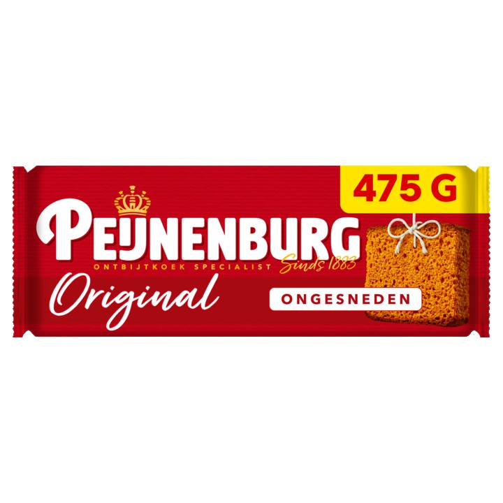 Peijnenburg ontbijtkoek naturel ongesneden 475g