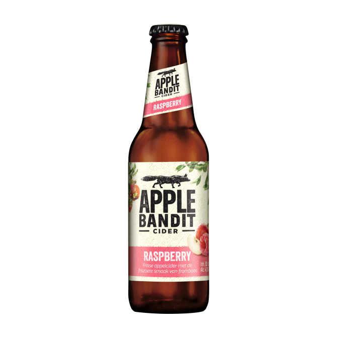 Apple Bandit cider raspberry fles