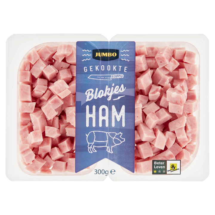 Jumbo Gekookte Blokjes Ham 300g