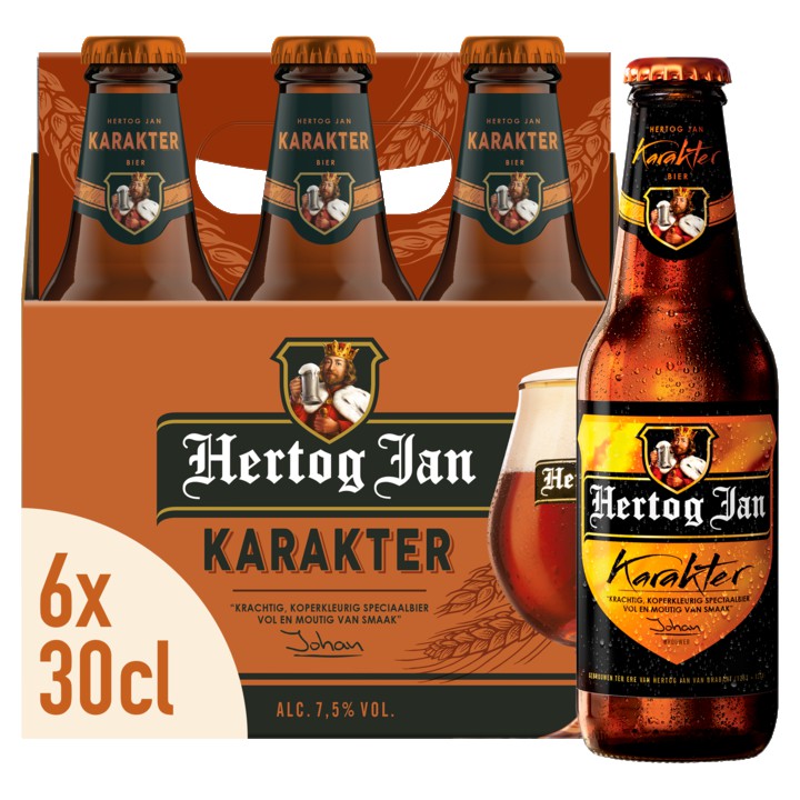 Hertog Jan Karakter Bier Flessen 6 x 300ml