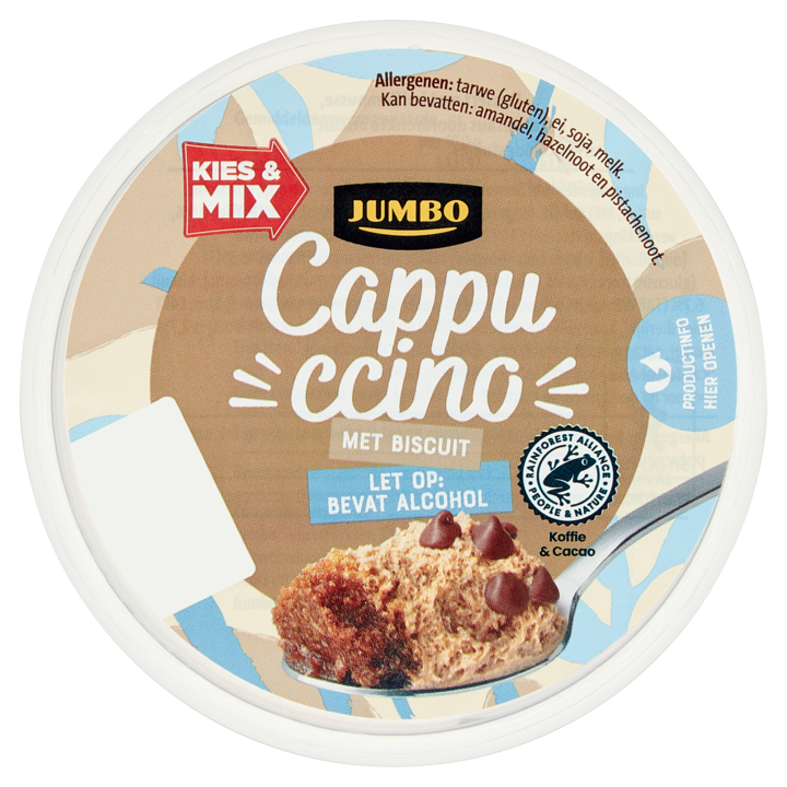 Jumbo Dessert Cappuccino met Biscuit, bevat alcohol 75g