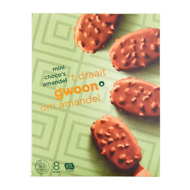 g&#039;woon Mini choco amandel ijsjes