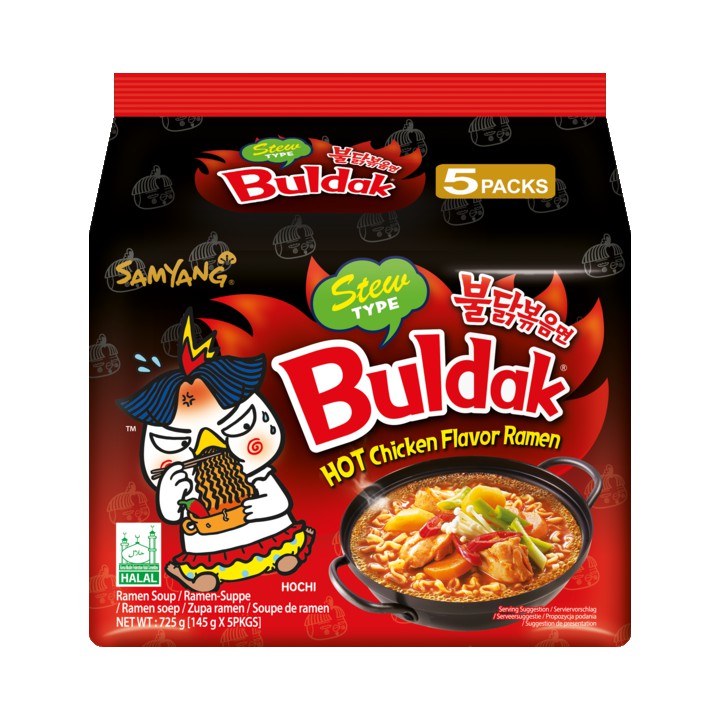 Samyang Buldak Hot Chicken Flavor Ramen Stew Type 5 x 145g
