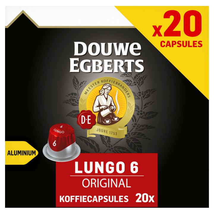 Douwe Egberts Lungo Original Koffiecups Voordeelpak 20 Stuks