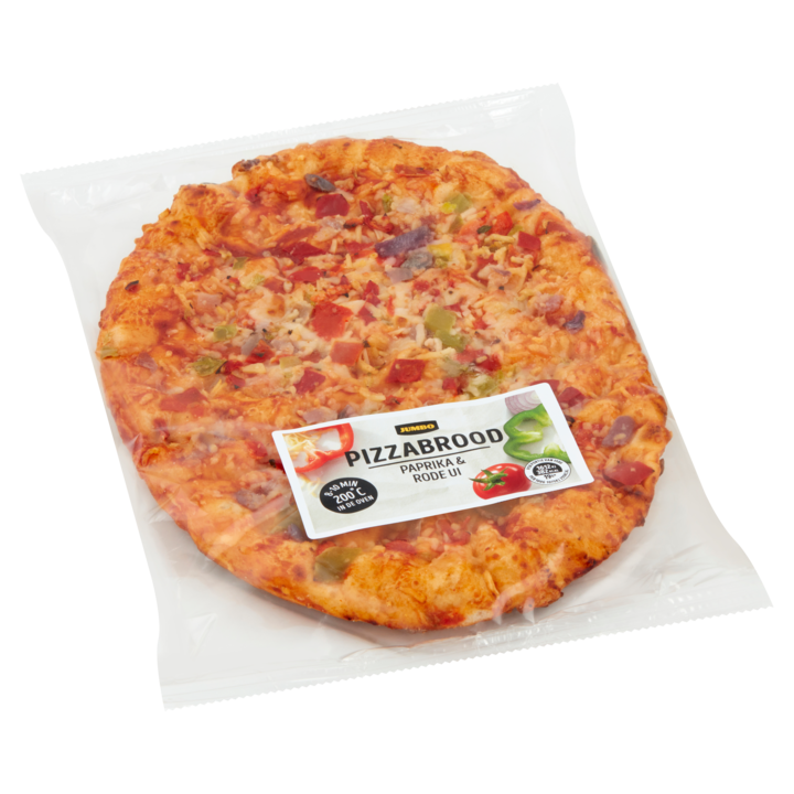 Jumbo Pizzabrood Paprika &amp;amp; Rode Ui 300g