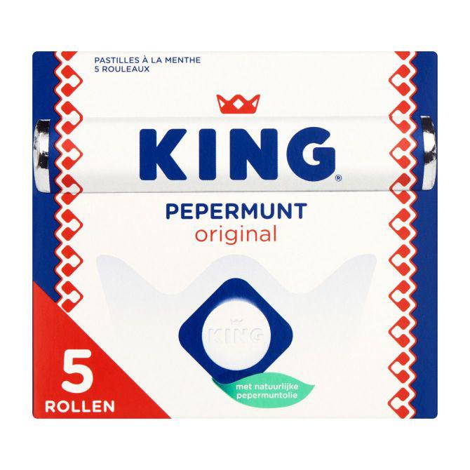 King Pepermunt original rollen 5-Pack