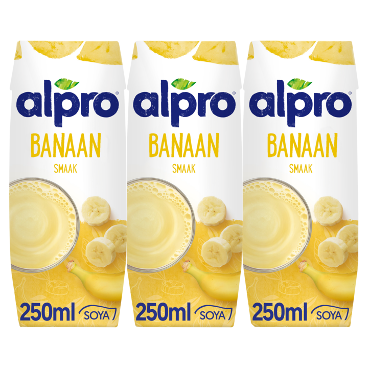 Alpro Sojadrink Banaan Houdbaar 3 x 250ml