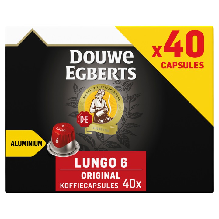 Douwe Egberts Lungo Original Koffiecups Familiepak 40 Stuks