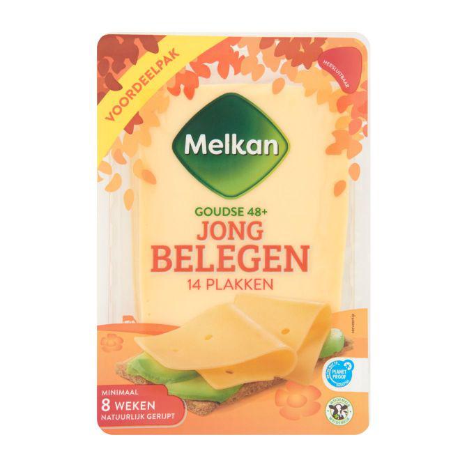 Melkan Jong belegen 48+ kaas plakken