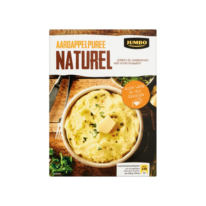 Jumbo Aardappelpuree Zakjes Naturel 2 x 138g