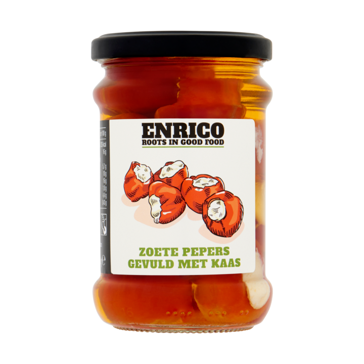 Enrico&amp;reg; Zoete Pepers Gevuld met Kaas 250g