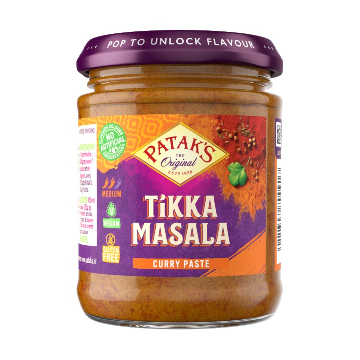 Patak&amp;#x27;s Original Tikka Masala Kruidenpasta 165g