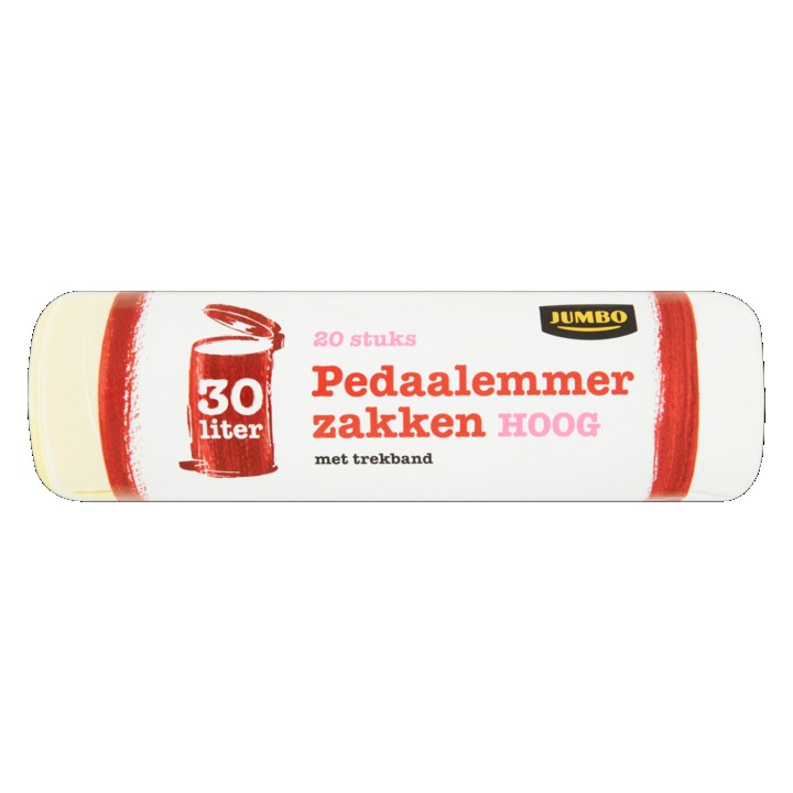 Jumbo Pedaalemmerzakken Hoog 30 Liter 20 Stuks