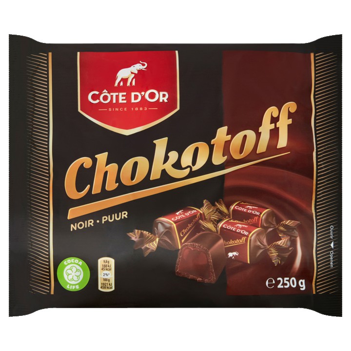 C&amp;ocirc;te d&amp;#x27;Or Chokotoff chocolade snoepjes 250g